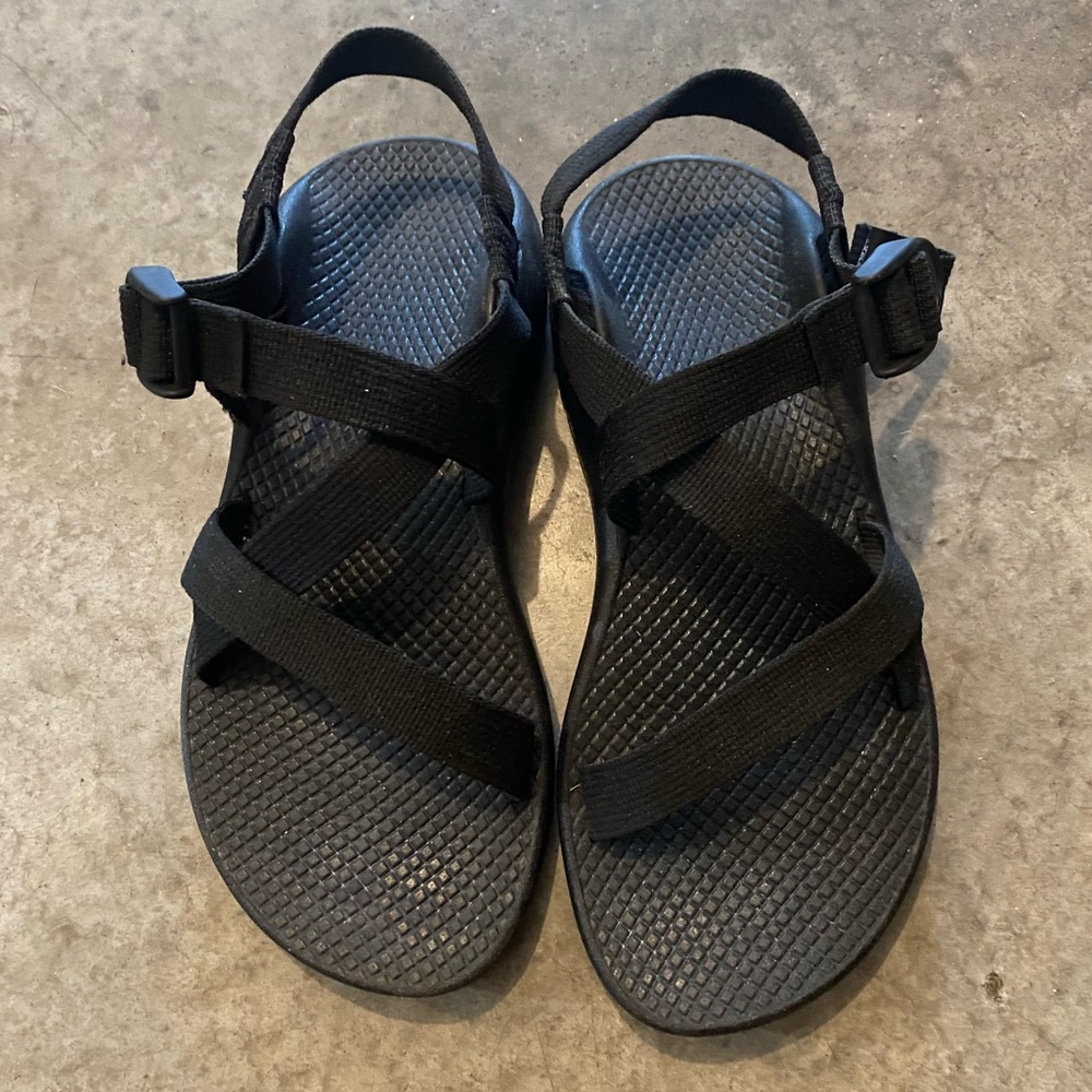 Black Chaco, cloud sandals